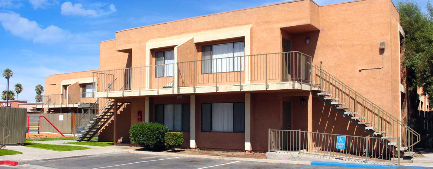 This image shows the exterior of one of the The Regency apartment units